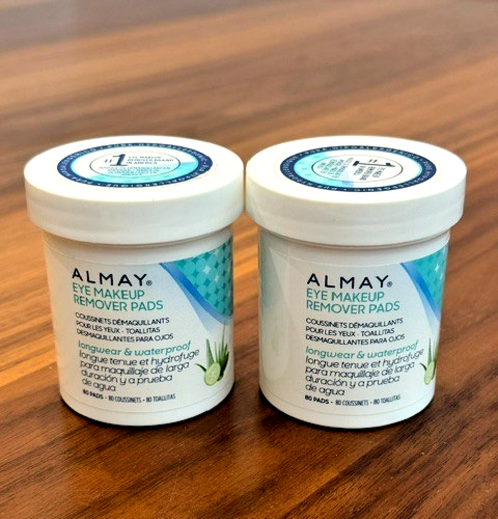 DISCONTINUED 80 x 2 Almay Eye Makeup Remover Pads Gentle Oil Free SEALED